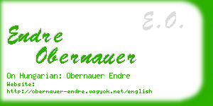 endre obernauer business card